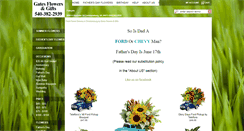 Desktop Screenshot of gatesflowers.com